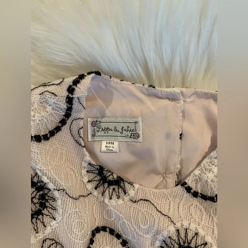 Pippa and Julie - Embroidery style baby dress (Size 18m)